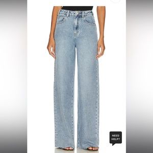 WeWoreWhat Wide Leg Jean in Denim Blue